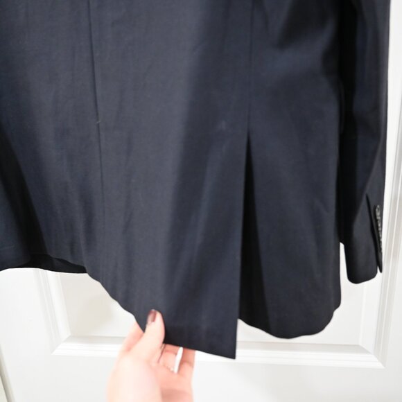 J Crew Size 44R Ludlow Wool Cotton Unstructured Navy Blazer - Picture 9 of 11
